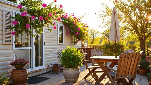 Top 10 idées pour optimiser la terrasse de votre mobil-home